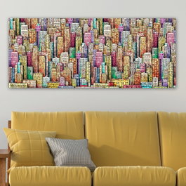 Wallity Lienzo Decorativo Multicolor 50 x 120 cm